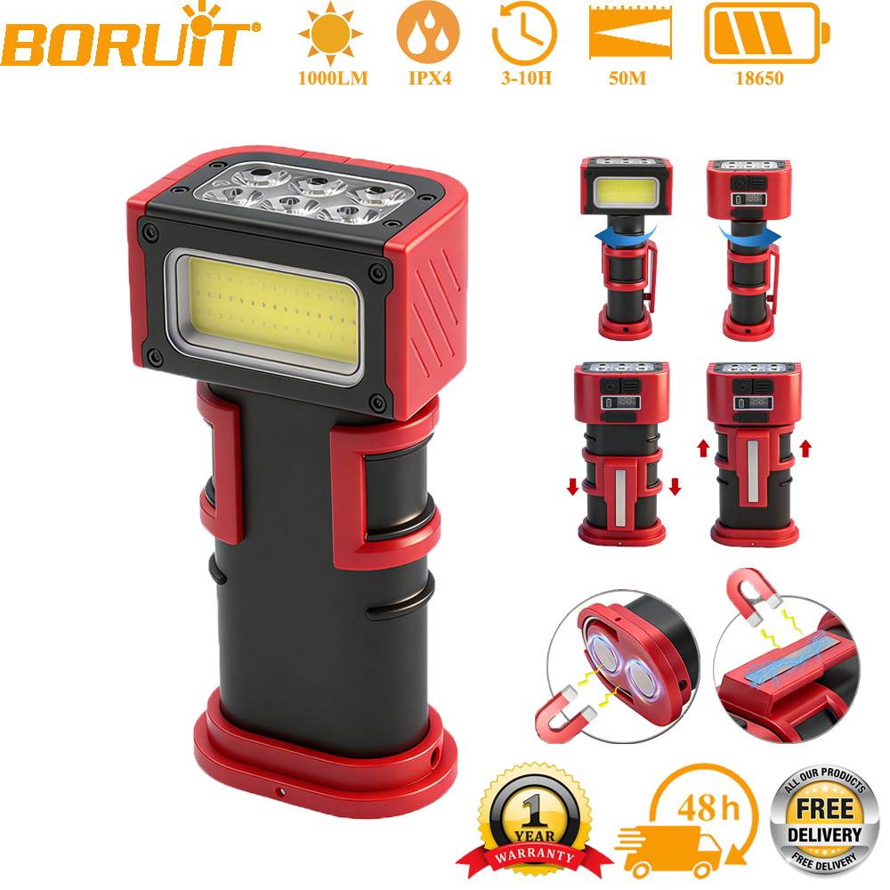 Cycling To Work - Lanterna de Trabalho BORUiT COB LED