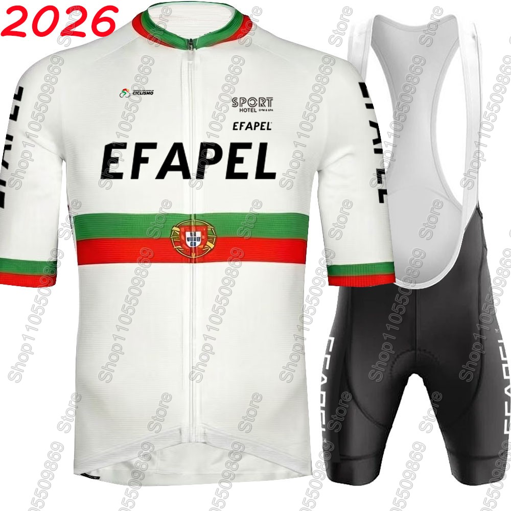 Cycling Commute Shorts - Conjunto de Ciclismo Efapel Portugal 2026: