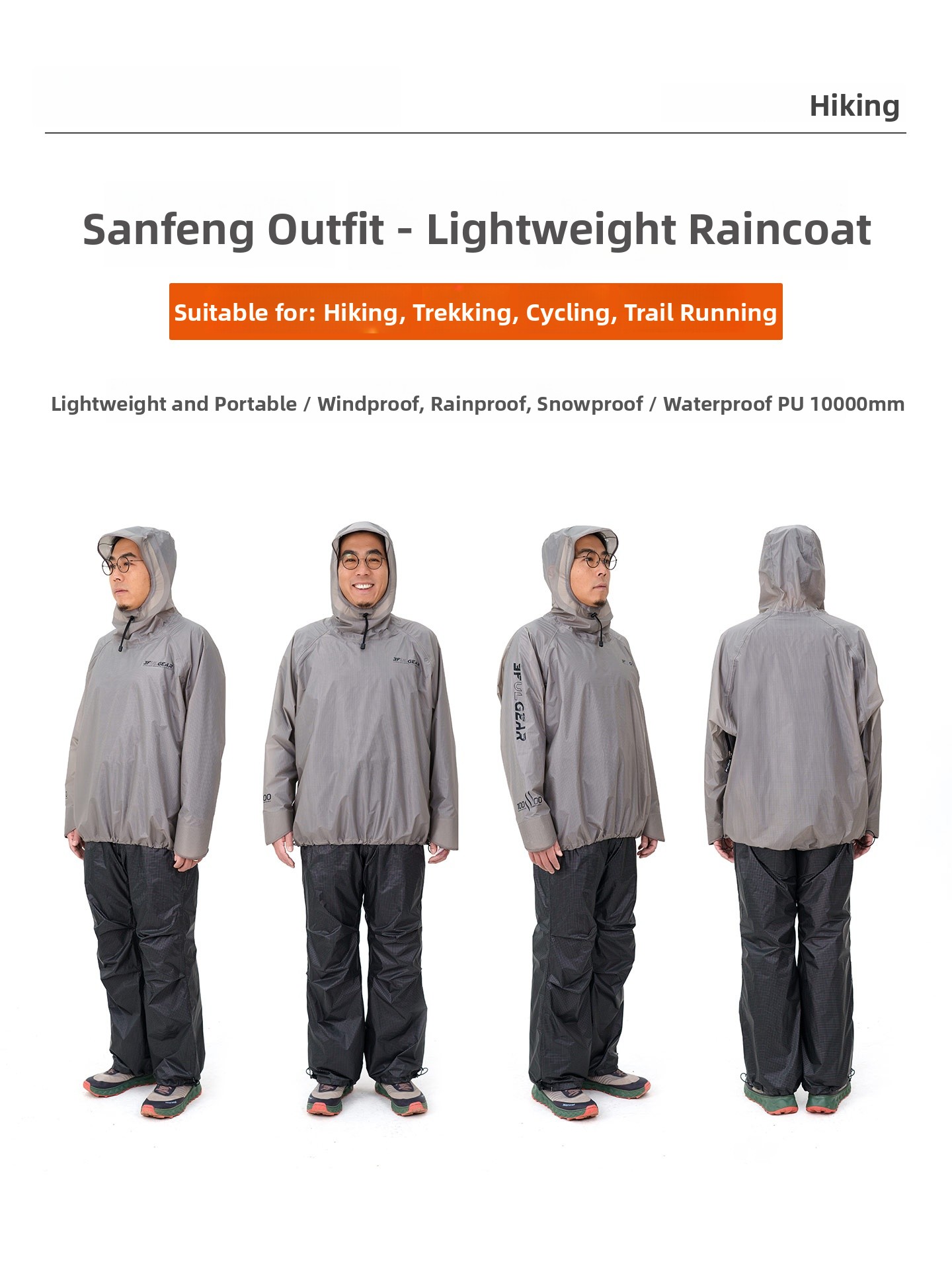 Cycling Commute Pants - 3FULGEAR Conjunto Leve de Capa de