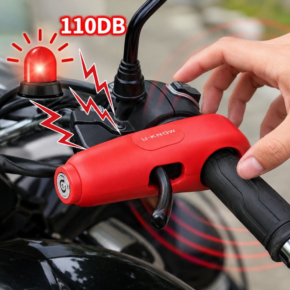 Commuter Bike Lock - Alarme de Guidão para Motocicleta 110dB,