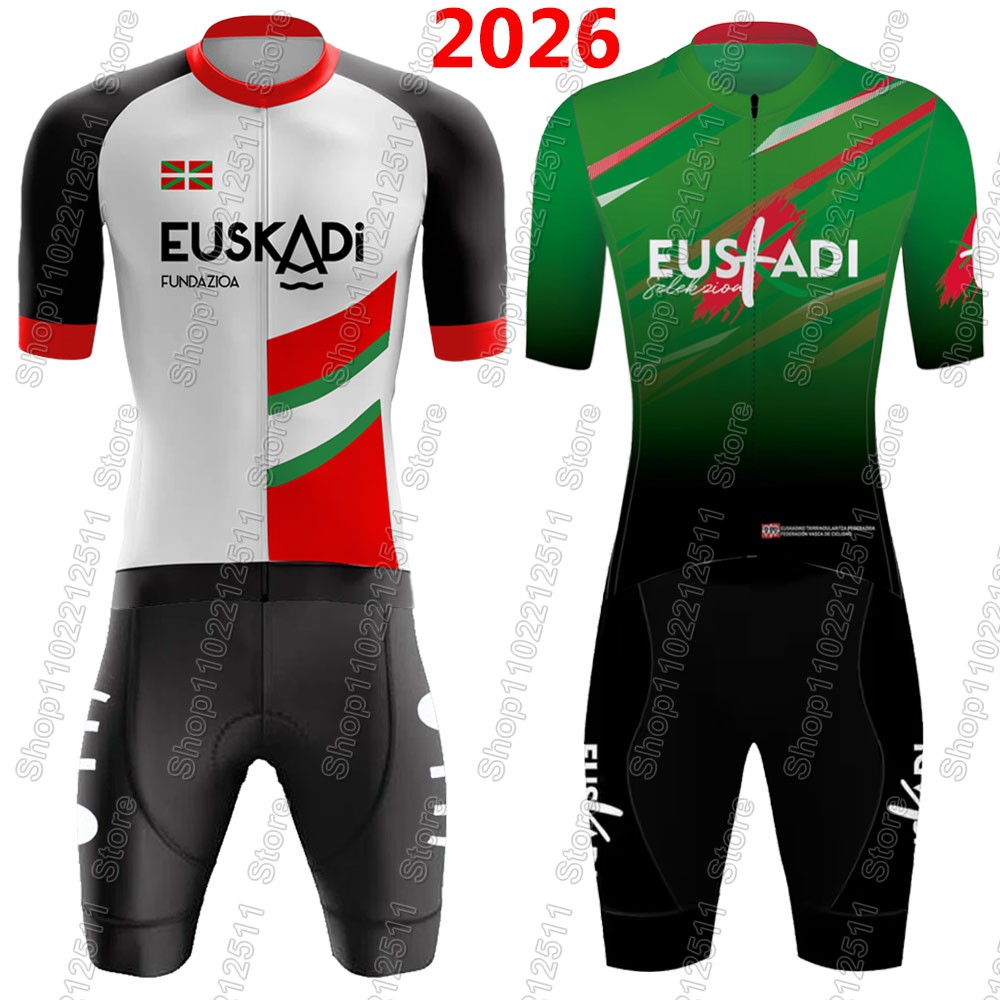 Cycling Commute Shorts - Conjunto de Ciclismo Euskadi Team 2026: