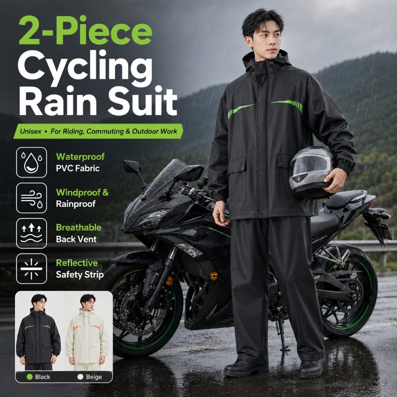 Cycling Commute Pants - Conjunto de Chuva Impermeável Unissex de