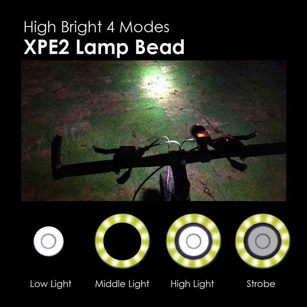 Cycling Commute Gear - Conjunto de Luzes LED Recarregáveis à