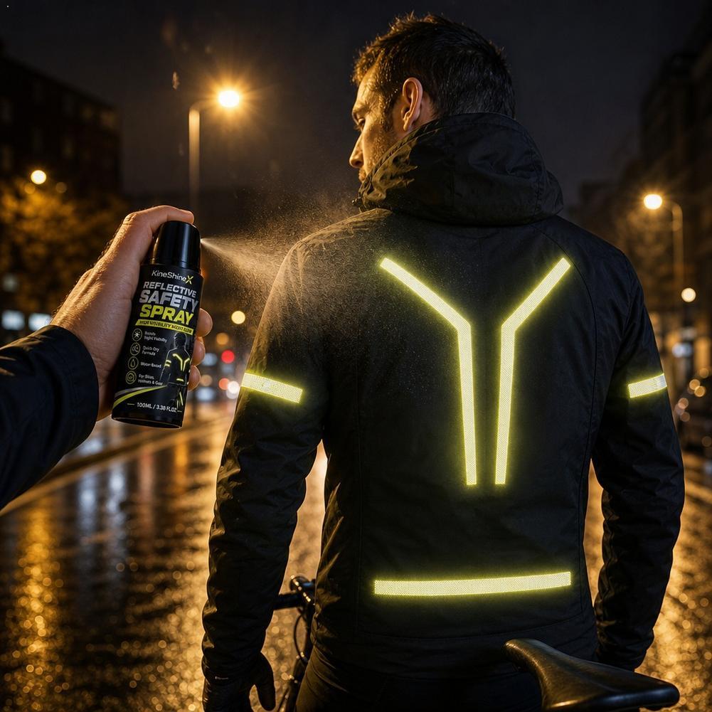 Cycling Commute Gear - Spray Refletivo Noturno de Segurança, Tinta