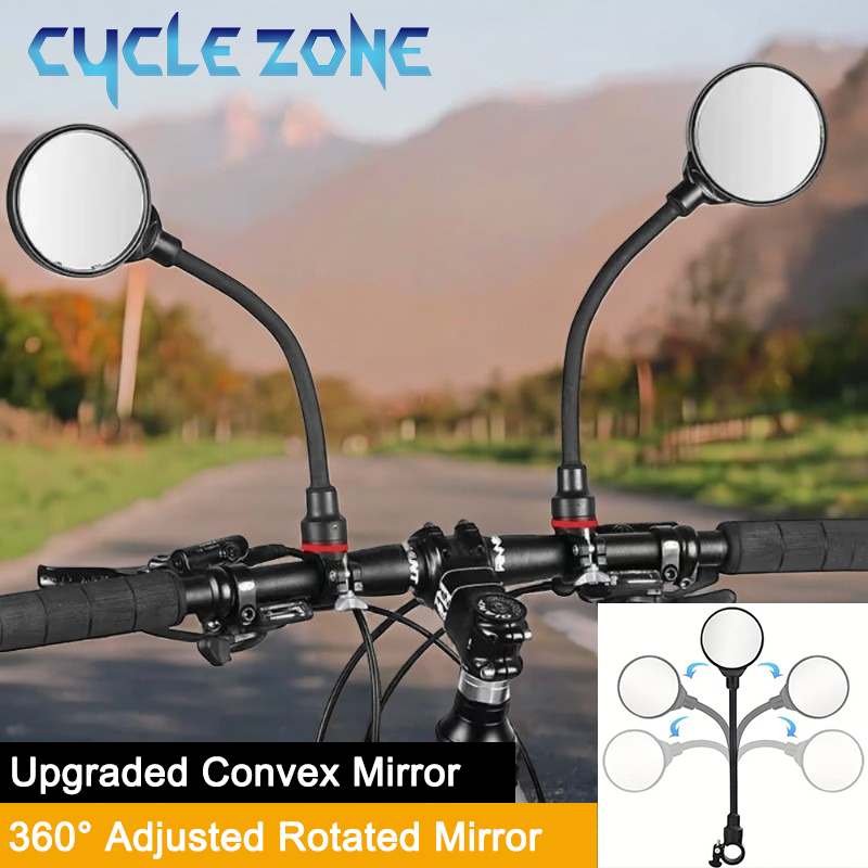 Cycling Zones - Espelho retrovisor para guidão de bicicleta,