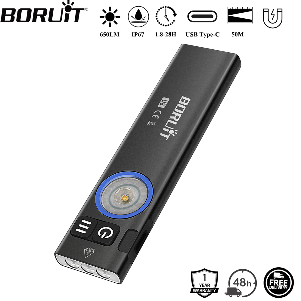 BORUiT U8 650LM EDC LED Lanter - Cycling To Work avaliação e preço
