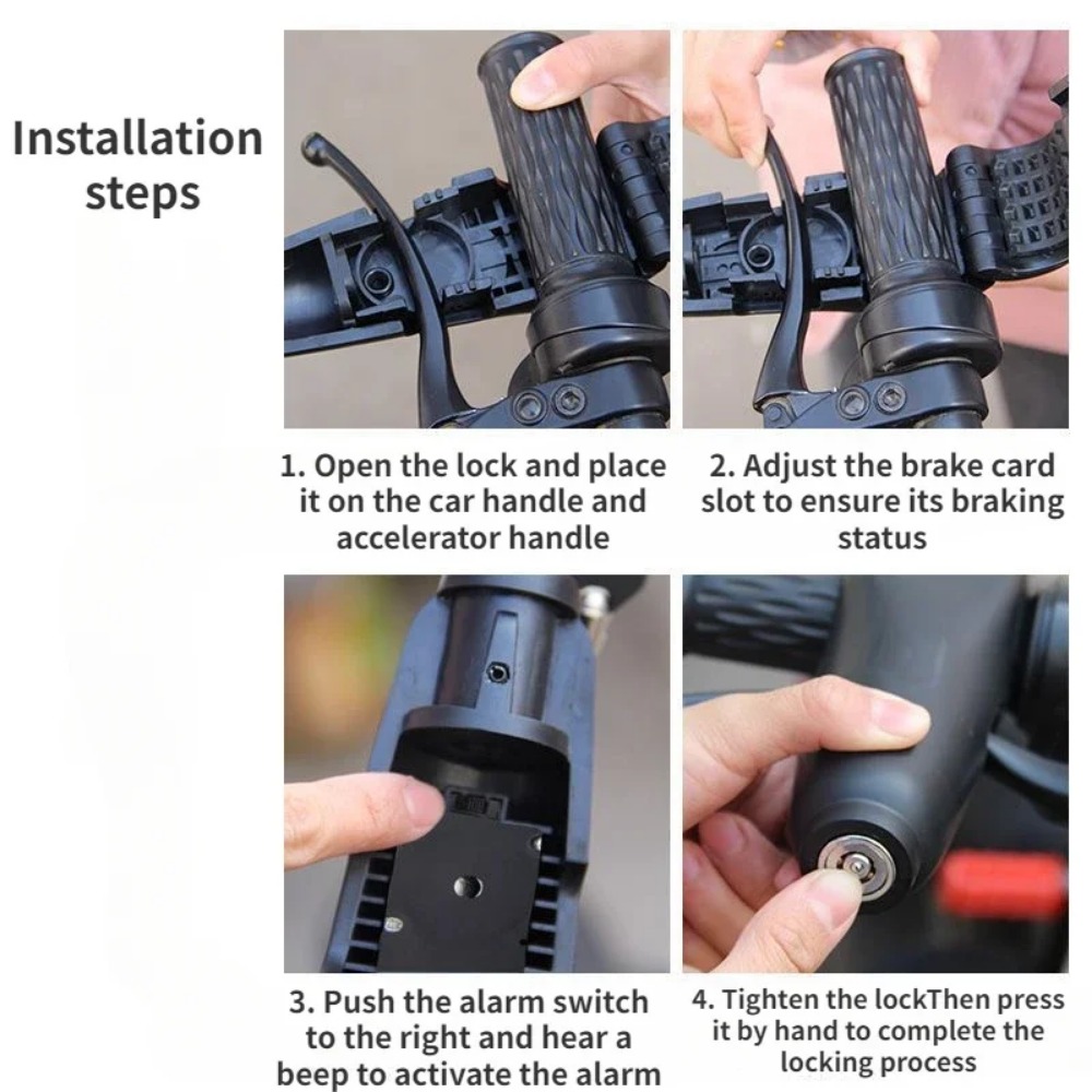 Alarme de Guidão para Motocicl - Commuter Bike Lock avaliação e preço