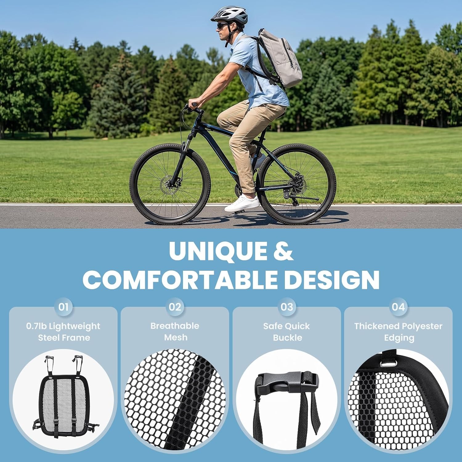 Mochila Leve com Ventilação e  - Cycling Commute Backpack avaliação e preço
