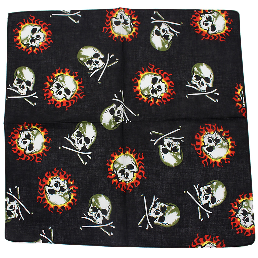 Crânio bandana lenço quadrado  - Cycling Zones avaliação e preço