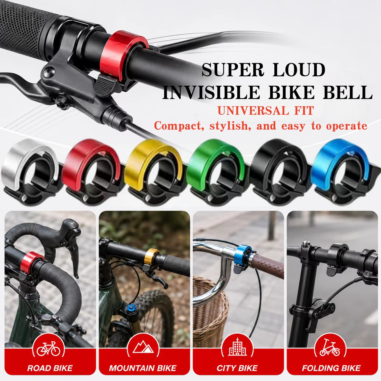 Campainha de Bicicleta MTB, Bu - Bell Handlebar Ring avaliação e preço